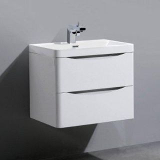 Тумба под раковину BelBagno подвесная 60x45см Bianco Lucido ANCONA-N-600-2C-SO-BL